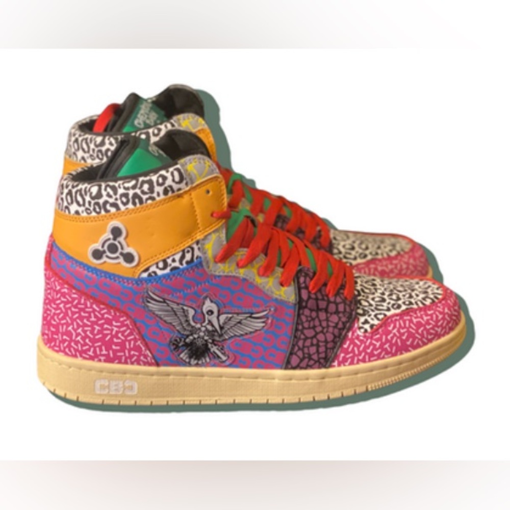 Chemical Baby Sneakers High Top 2022 Limited 1st Edition multicolors Size 7 - Picture 2 of 13